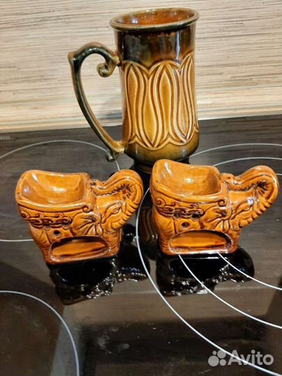 Керамические слоники- аромолампы, кружка СССР