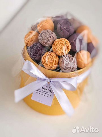 Подарочные букеты из шоколадных пионов