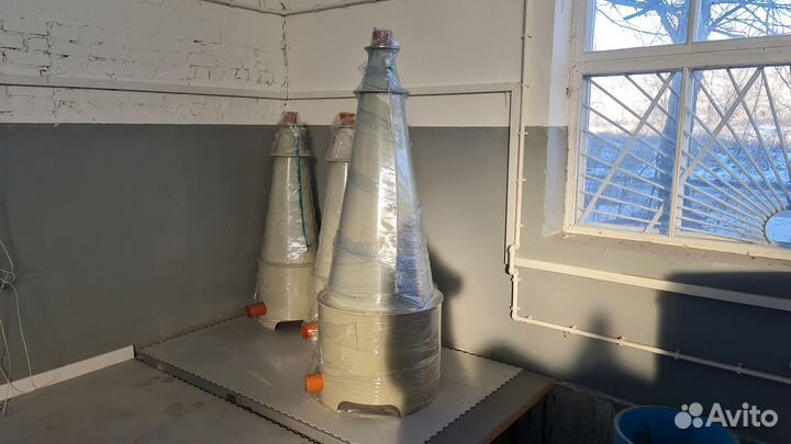 Напорный кислородный конус для узв и рыбных ферм