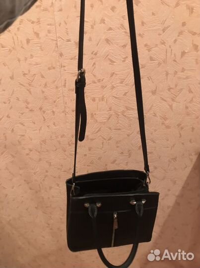 Сумка черная/фурнитура серебро