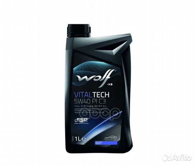 Wolf vitaltech 5W40 PI C3 SN/CF Масло моторное