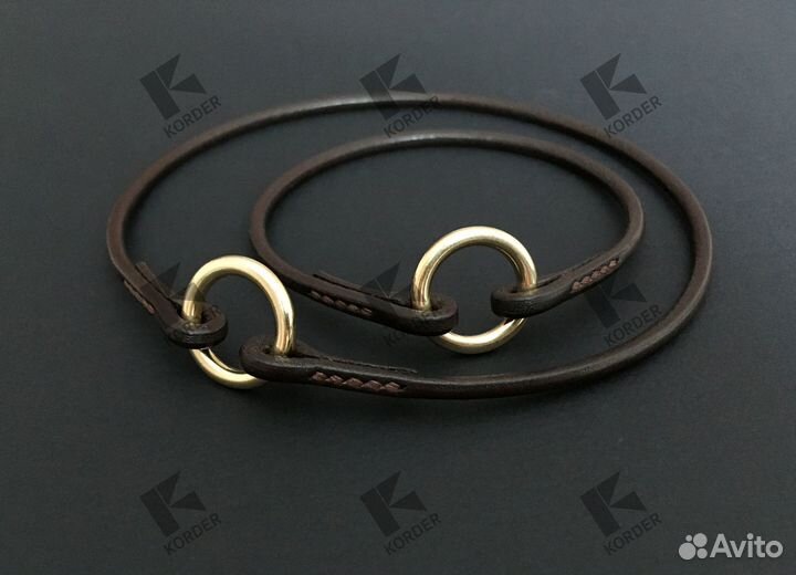 Кожаный ошейник для собак, ошейник для адресника