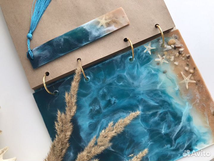 Подарочный блокнот из эпоксидной смолы