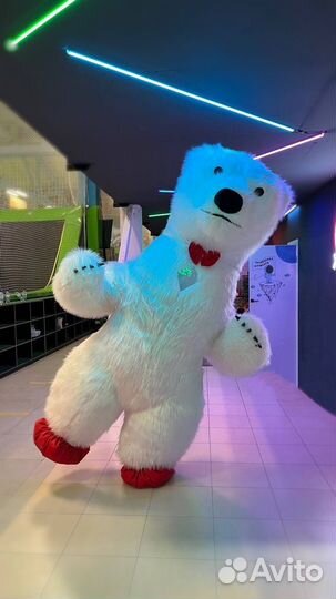 Белый Мишка Ушастик поздравление