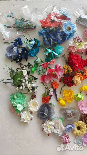 Цветы для скрапбукинга