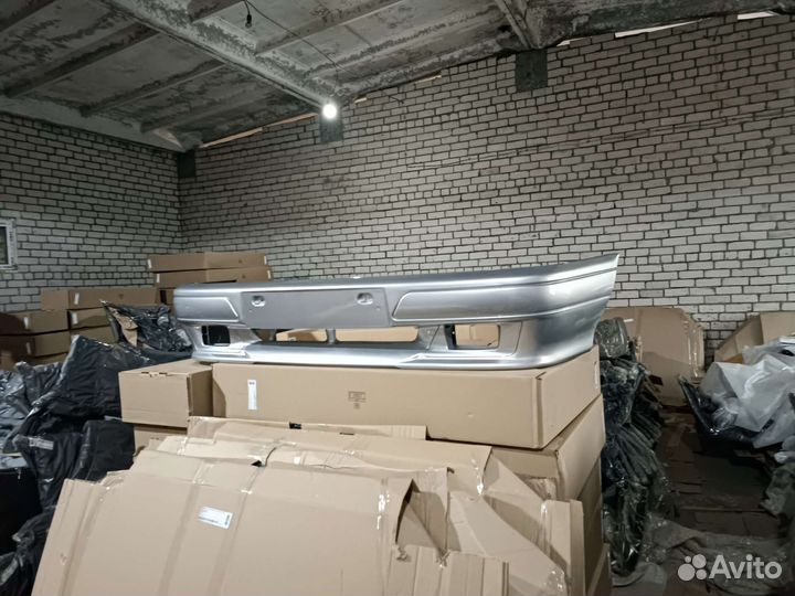 Бампер перед ваз 2114 2115 спорт цвет серебристый