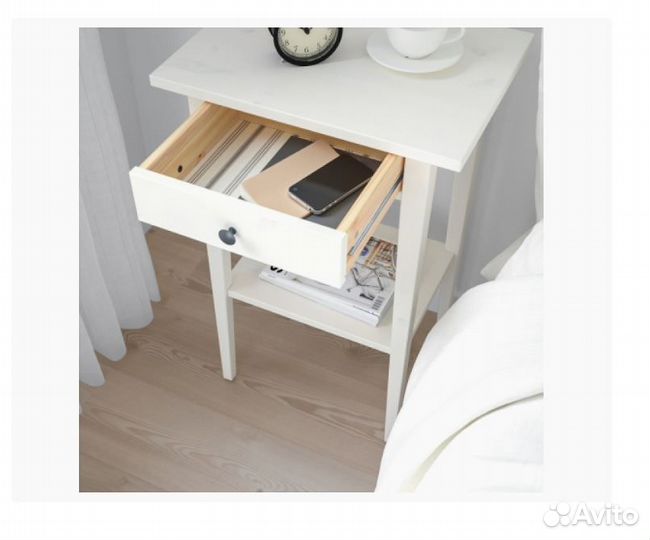 Тумба кантри 01 (хемнэс икеа), с 1 ящиком, белый