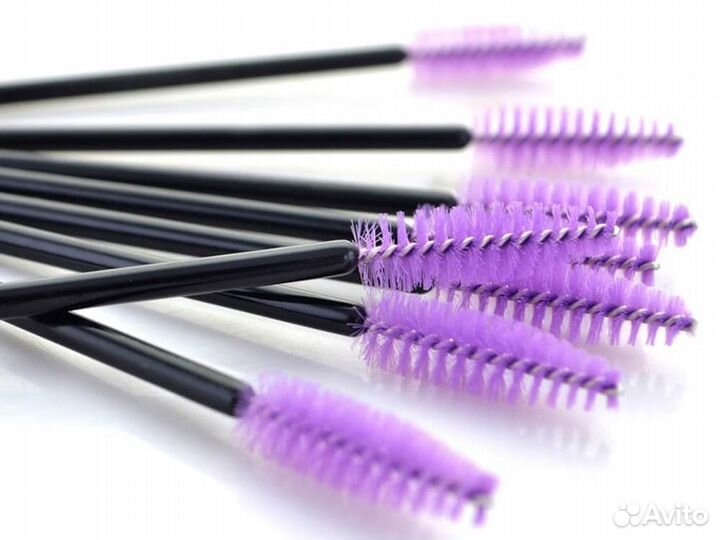 Щеточки для ресниц и бровей, 50 штук