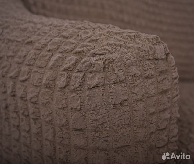 Набор чехлов на диван и два кресла, Коричневый