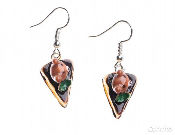 Серьги тортики