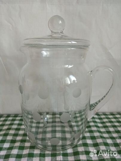 Кувшин Вишенки автор Рогов Стекло Гусь-Хрустальный