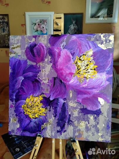 Картина пионы