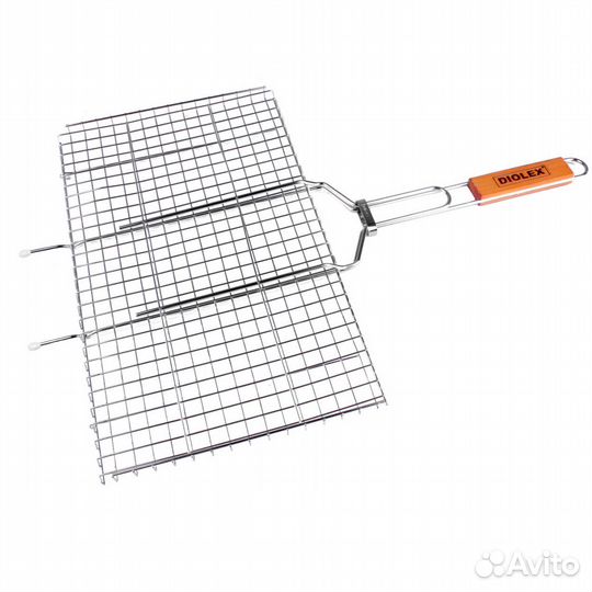 Решетка-гриль с с хромированным покрытием 45х26см