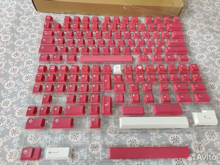 Кейкапы H&C Cyrillic Red