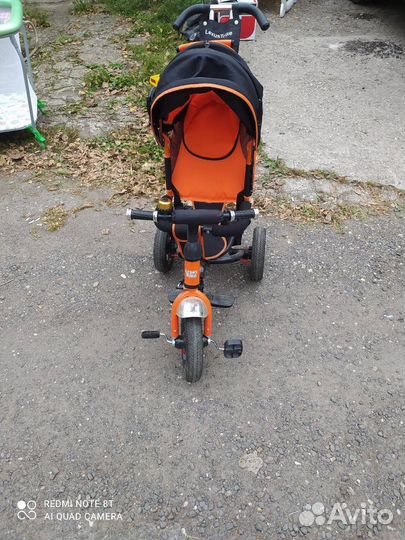 Детский велосипед коляска с ручкой