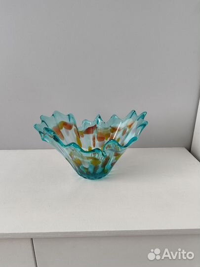 Вазы цветного стекла СССР