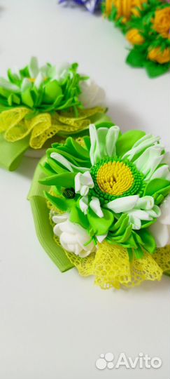 Резинки для волос ручной работы бантики