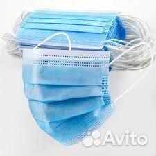 Маска медицинская 3-х слойная