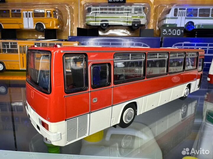 Модель 1:43 ikarus 256.54 Икарус Красно-Белый