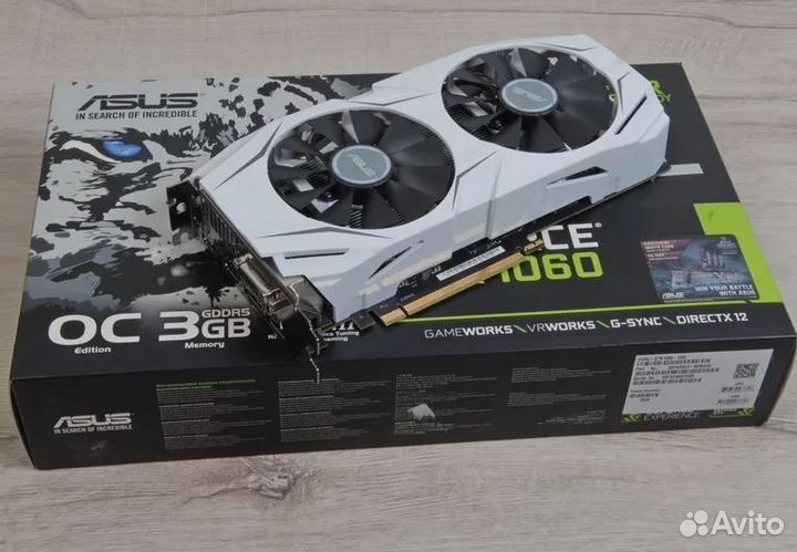 Видеокарта Asus gtx 1060 3gb