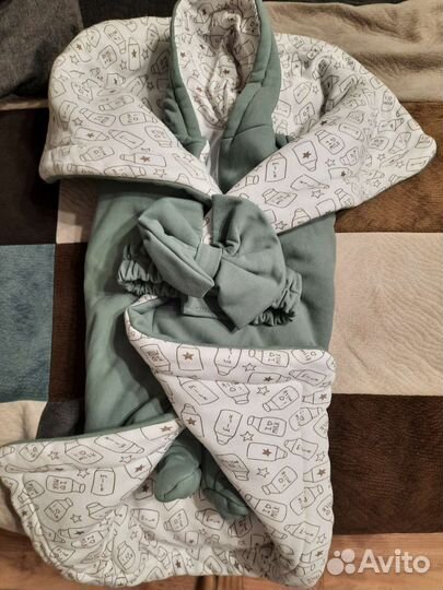 Конверт на выписку для мальчика весна осень