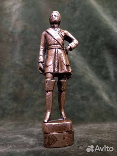 Редкая родовая печать, фигурка Петра l.18в Россия