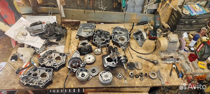 Мотор YX125 разбор