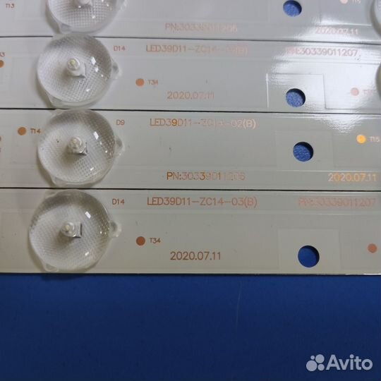 0343 Светодиодная подсветка LED39D11-ZC14-01 02 03