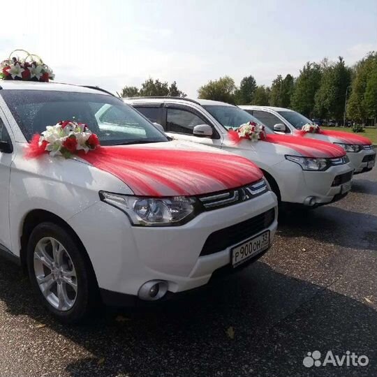 Украшения на свадебные машины