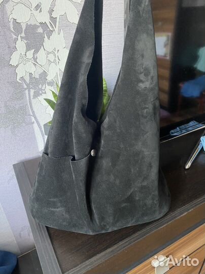 Сумка натуральная замша