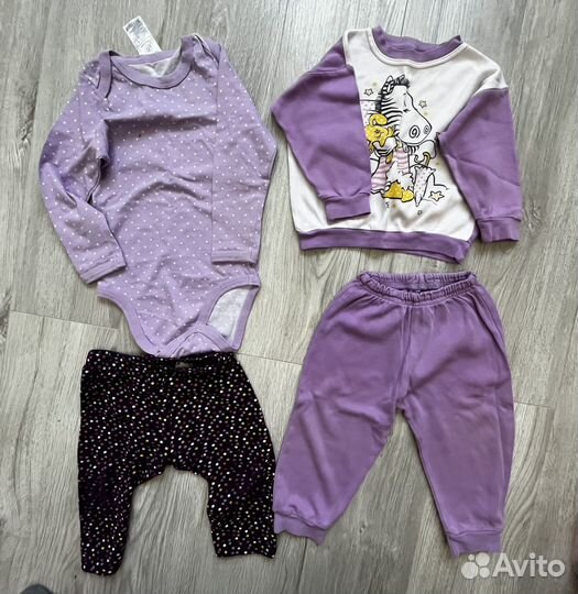 Пакет вещей для девочки 74