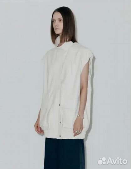 Кожаный жилет Low classic, S