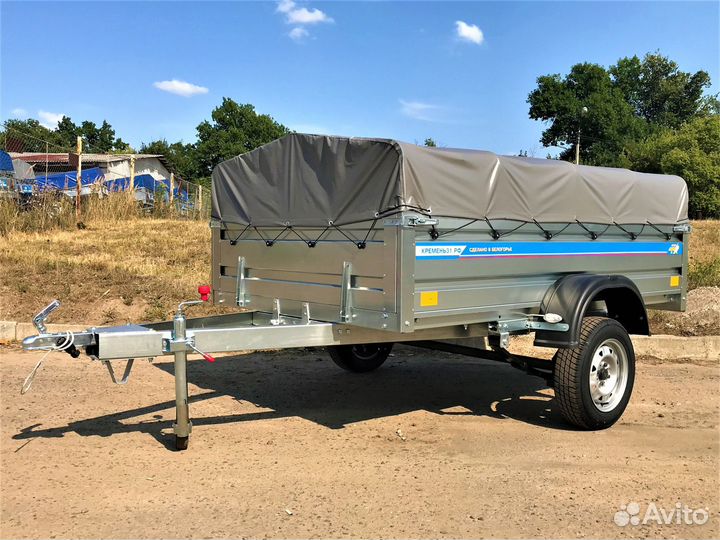 Прицеп 2,5х1,56х0,5 Кремень тент0,3м