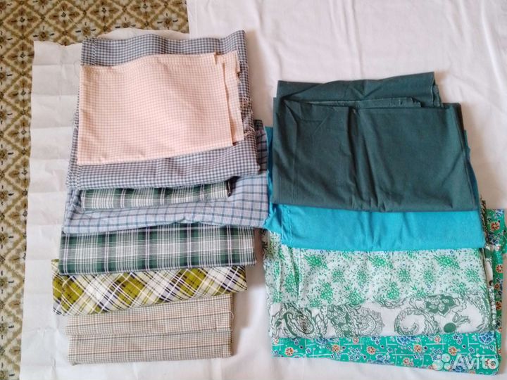 Ткани:лен, атлас, ф ланель и др