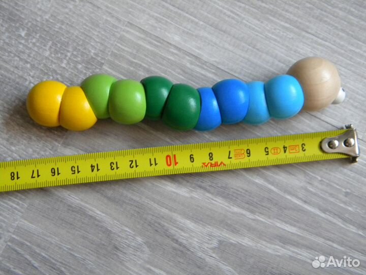 Деревянная игрушка, гусеница