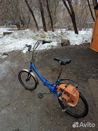 Велосипед бу фест с бензо-мотором от триммера