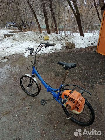 Велосипед бу фест с бензо-мотором от триммера