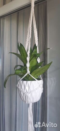 Кашпо подвесное макраме 