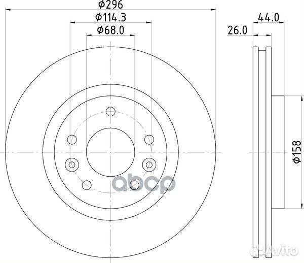 Диск тормозной перед nissan kadjar (HA, HL