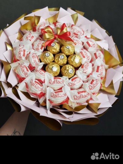 Сладкие букеты из конфет