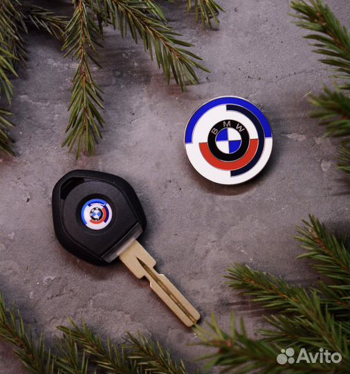 Подарочный набор bmw значок, арома, ключ