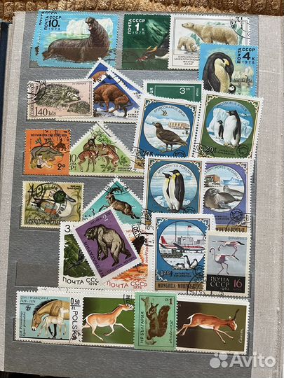 Почтовые марки СССР и др. стран. 