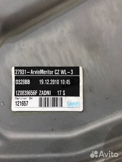 Стеклоподъемник skoda octavia a5 лифтбэк