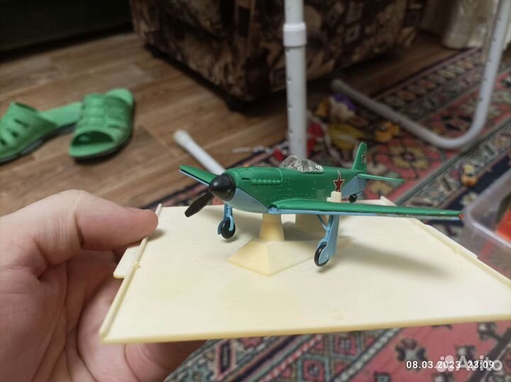 Модель самолёта Як-3, СССР, металл