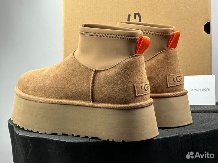 Угги UGG Dipper Platform Chestnut женские