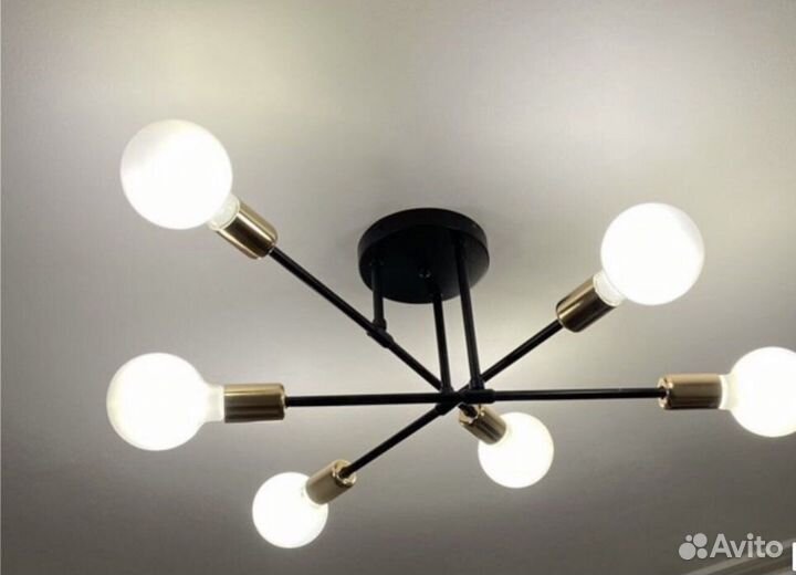 Люстра подвесная 6ти рожковая