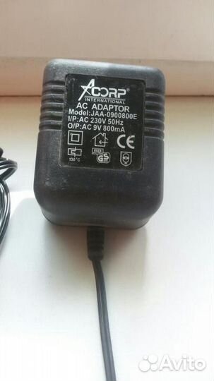 Блоки питания ас-ас 9 вольт