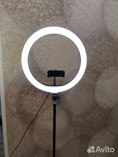 Новая кольцевая RGB лампа 33см со штативом