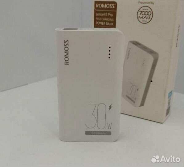 Внешний аккумулятор Romoss Sense 4S Pro белый