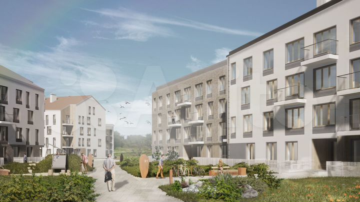 1-к. квартира, 40,4 м², 1/4 эт.